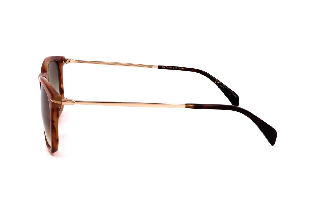 David Beckham Brown Horn Gold Sunglasses – Model DB 1034/S HQZ