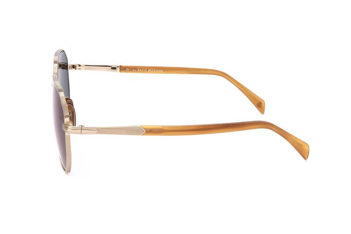 David Beckham Gold Horn Sunglasses – Model DB 1132/F/S F6W