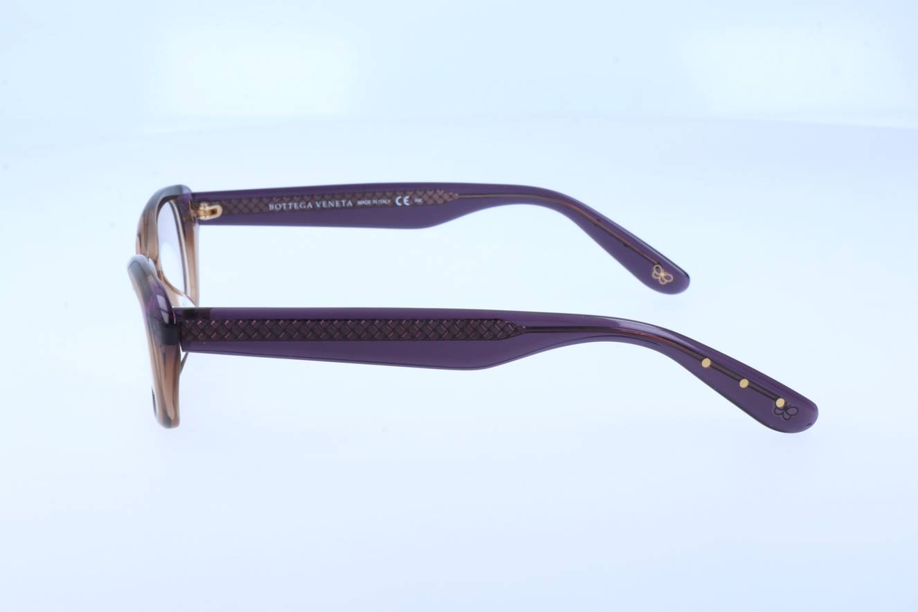 Bottega Veneta Frame Transparent Brown Dark Violet B.V. 6031/F