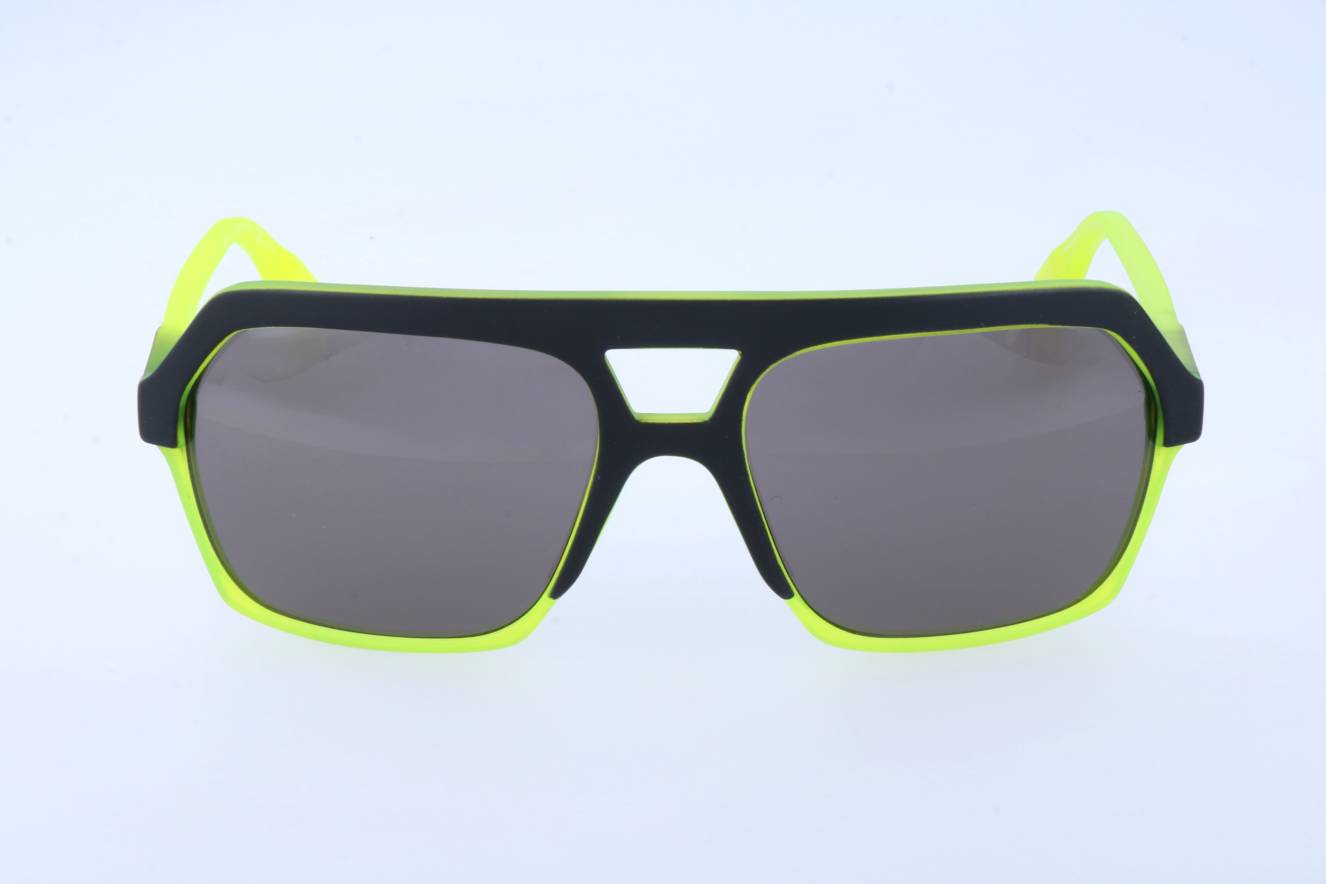 Alexander McQueen Sun Matt Black Yellow Fluo MCQ 0046/S