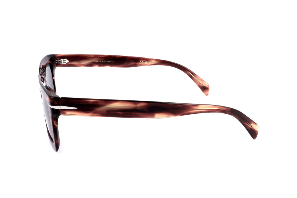 David Beckham Brown Horn Sunglasses Model DB 7126/S EX4