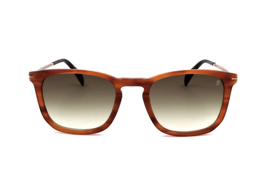 David Beckham Brown Horn Gold Sunglasses – Model DB 1034/S HQZ