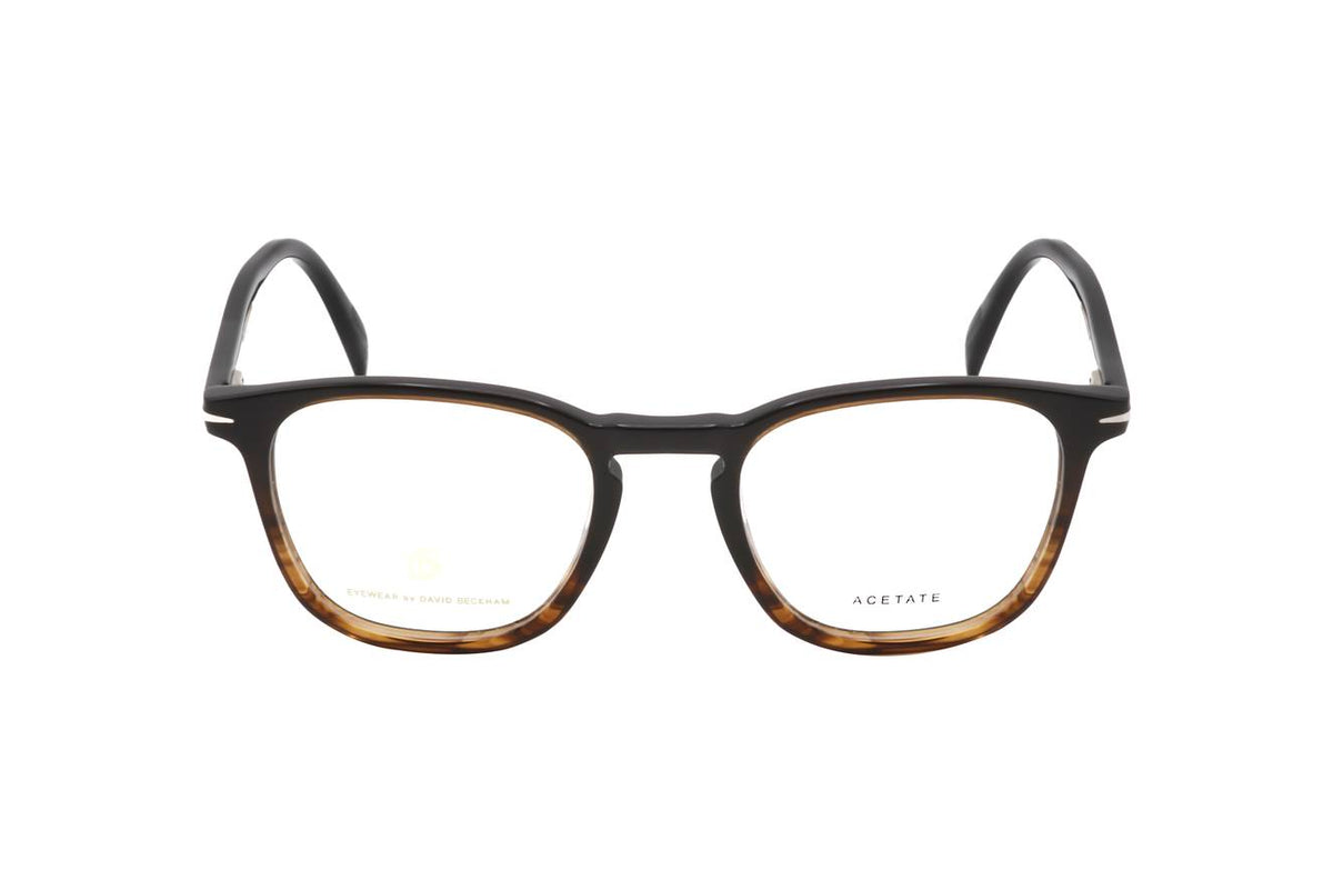 David Beckham Brown Horn Eyeglasses Model DB 1050 EX4