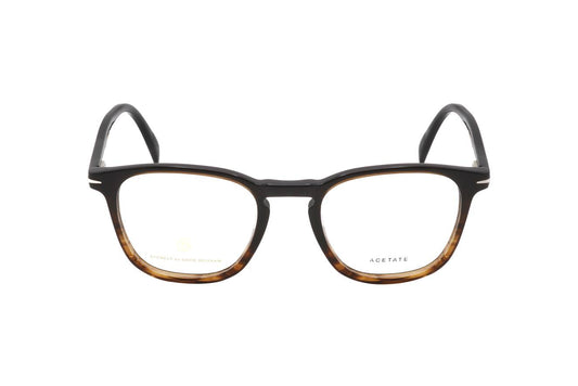 David Beckham Brown Horn Eyeglasses Model DB 1050 EX4