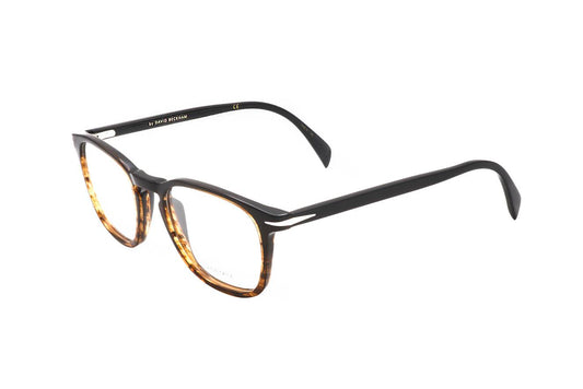 David Beckham Brown Horn Eyeglasses Model DB 1050 EX4