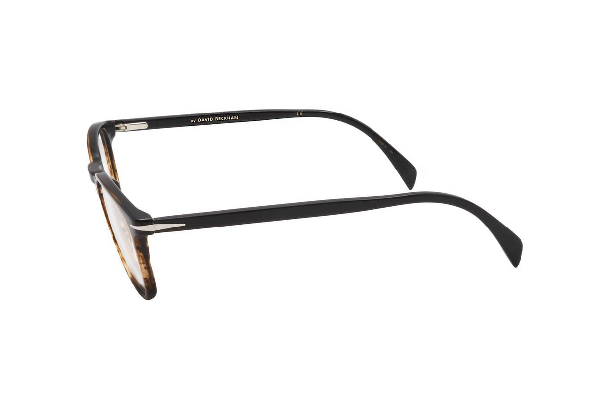 David Beckham Brown Horn Eyeglasses Model DB 1050 EX4