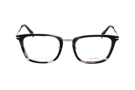 David Beckham Grey Horn Eyeglasses Model DB 7060/F 2W8