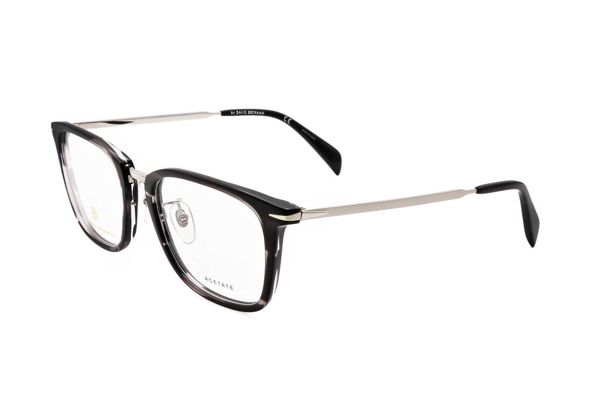 David Beckham Grey Horn Eyeglasses Model DB 7060/F 2W8