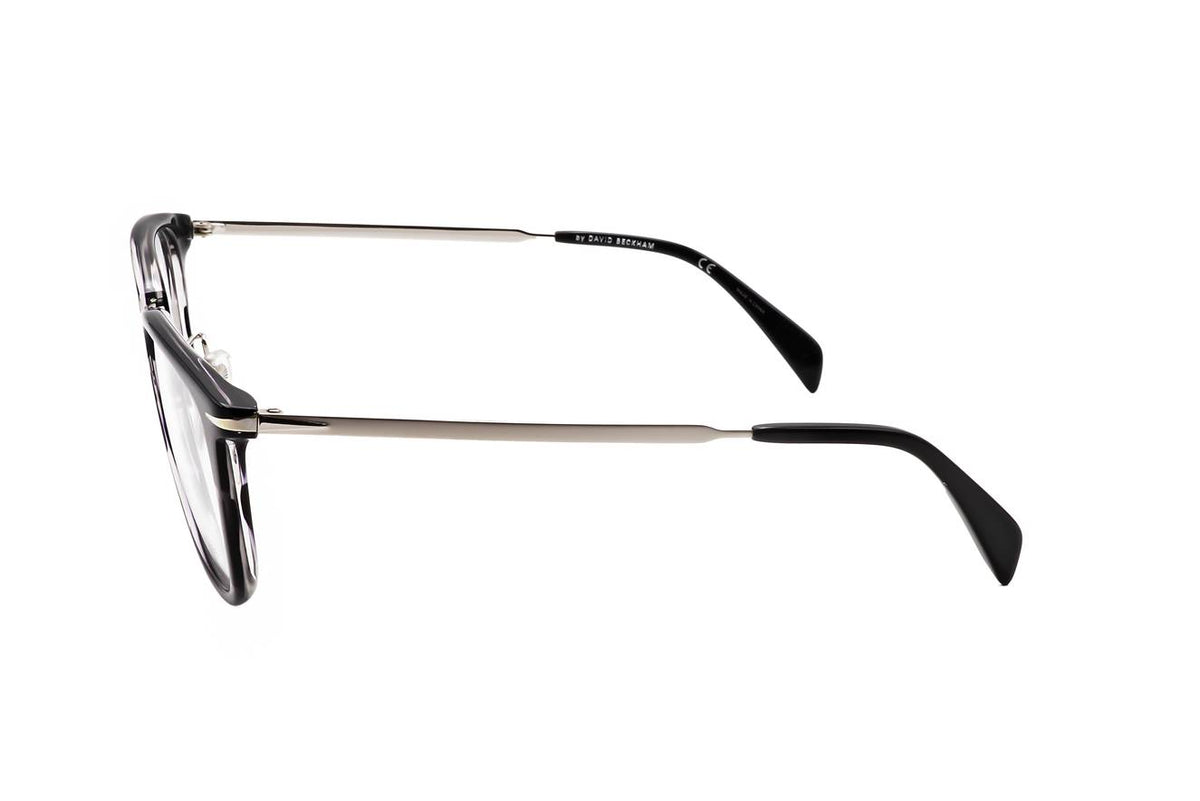 David Beckham Grey Horn Eyeglasses Model DB 7060/F 2W8