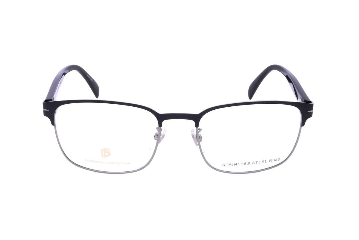 David Beckham Matte Black Ruthenium Eyeglasses Model DB 1066 TI7