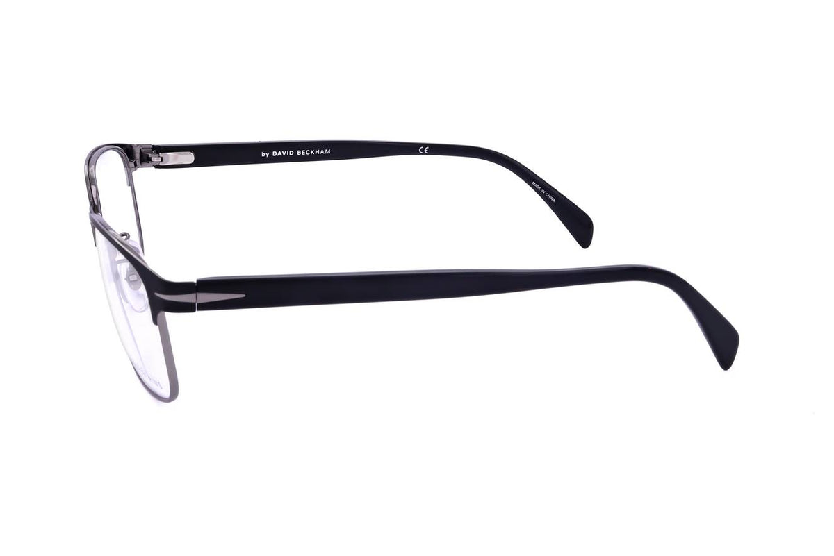 David Beckham Matte Black Ruthenium Eyeglasses Model DB 1066 TI7