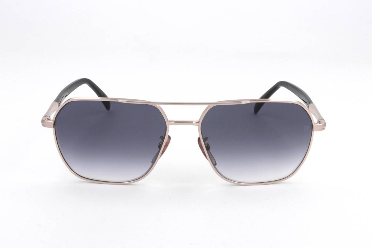 David Beckham Gold Black Sunglasses – Model DB 1128/G/S RHL