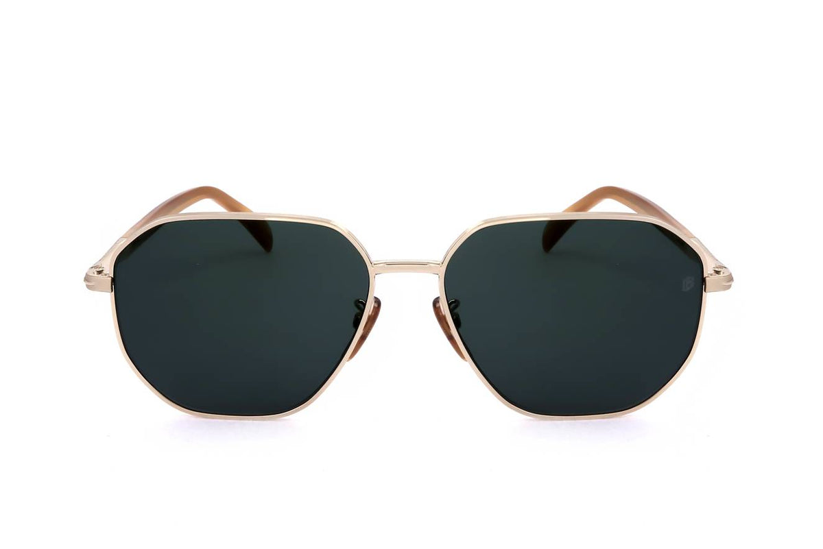 David Beckham Gold Horn Sunglasses – Model DB 1132/F/S F6W
