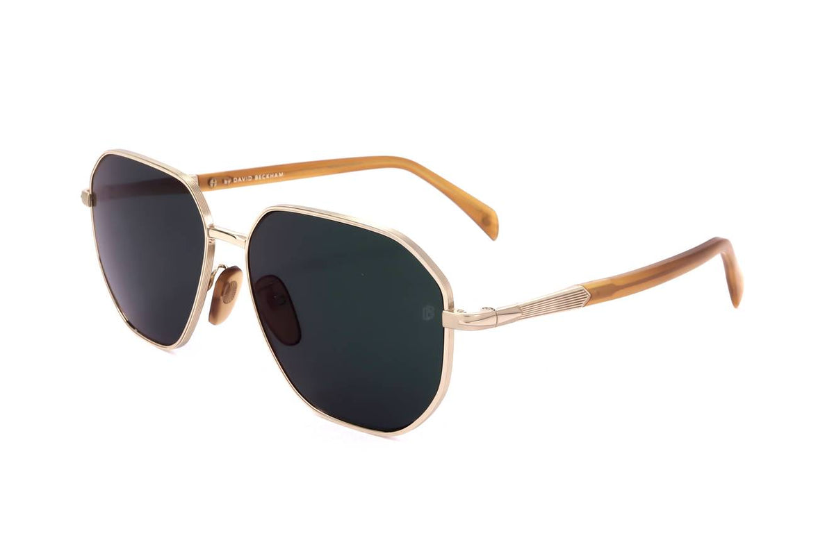 David Beckham Gold Horn Sunglasses – Model DB 1132/F/S F6W