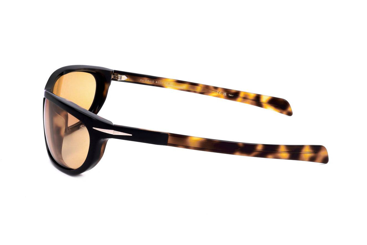 David Beckham Black Havana Sunglasses Model DB 7117/S WR7