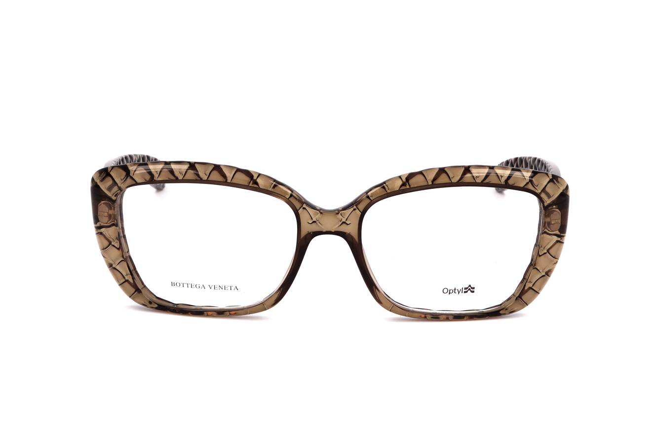 Bottega Veneta Frame Transparent Brown Crystal Brown B.V. 6015/J