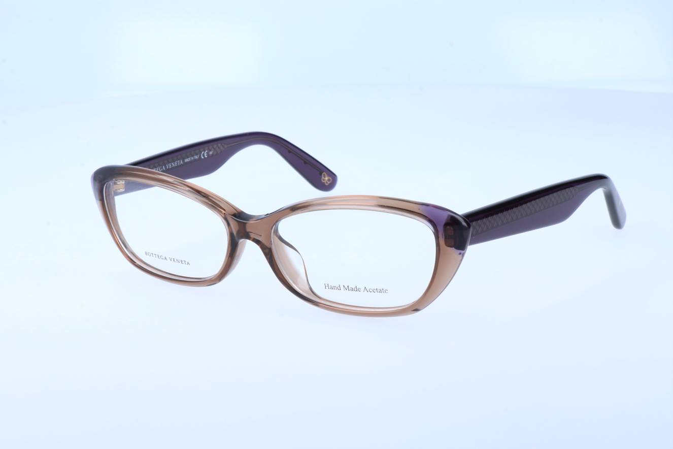 Bottega Veneta Frame Transparent Brown Dark Violet B.V. 6031/F