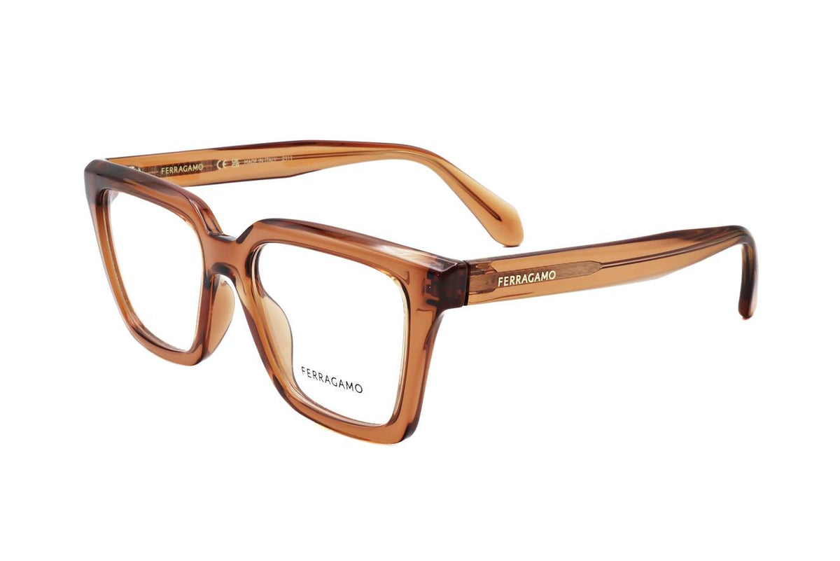 Ferragamo Transparent Caramel Eyeglasses – Model SF2985 261